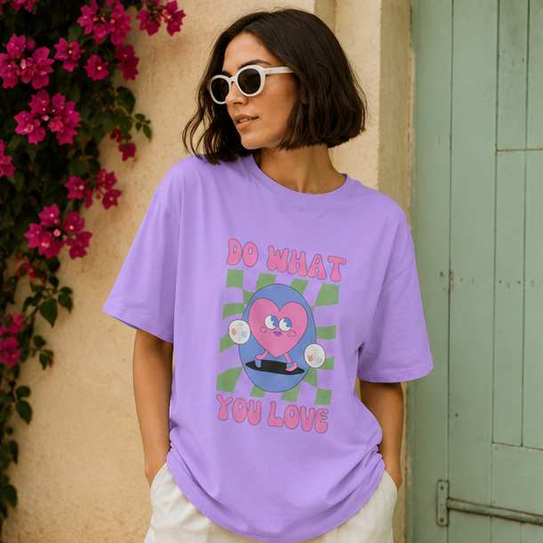 Do What You Love Oversized T-Shirt | Premium Unisex Motivational Streetwear