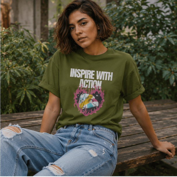 Inspire Oversized T-Shirt | Premium Unisex Motivational Streetwear