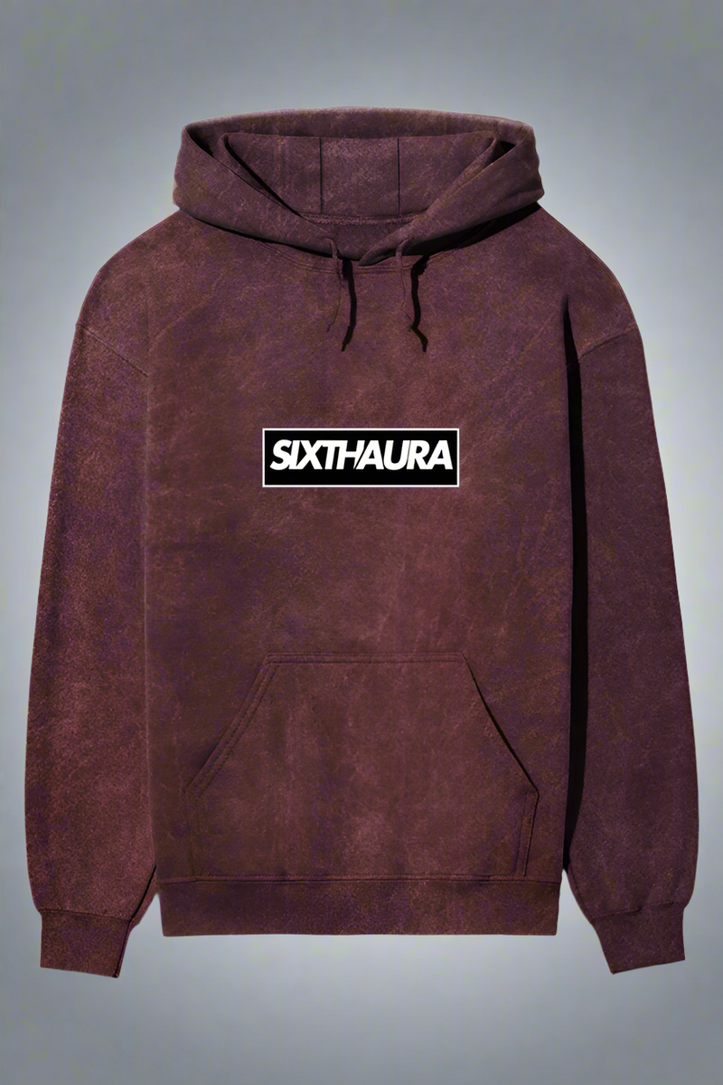 Feeling Acid Wash Hoodie for Men | Sixth Aura