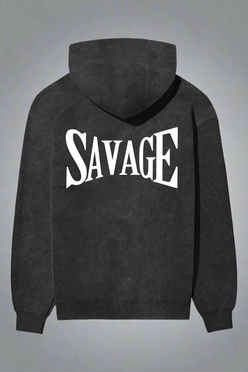 SAVAGE ACIDWASHED HOODIE