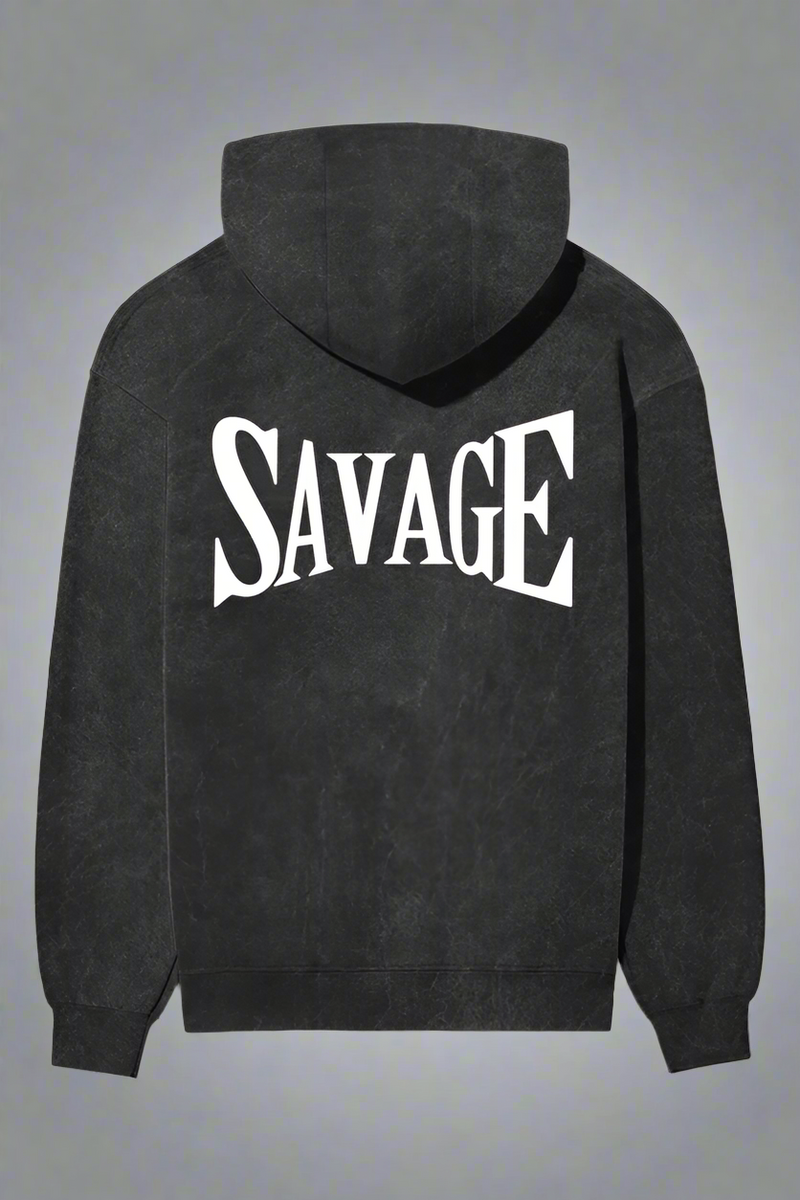 Savage Acid Wash Hoodie for Men | Sixth Aura