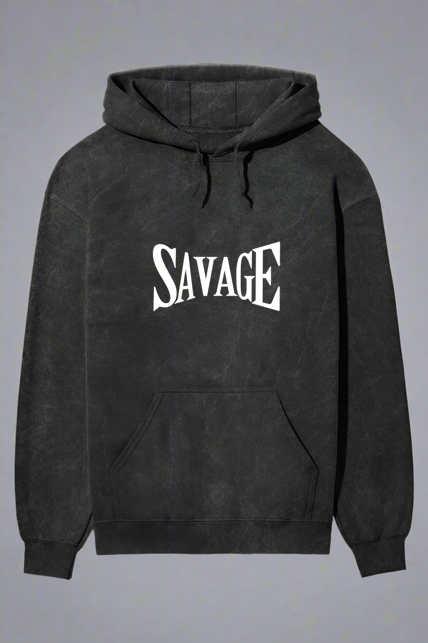 SAVAGE ACIDWASHED HOODIE