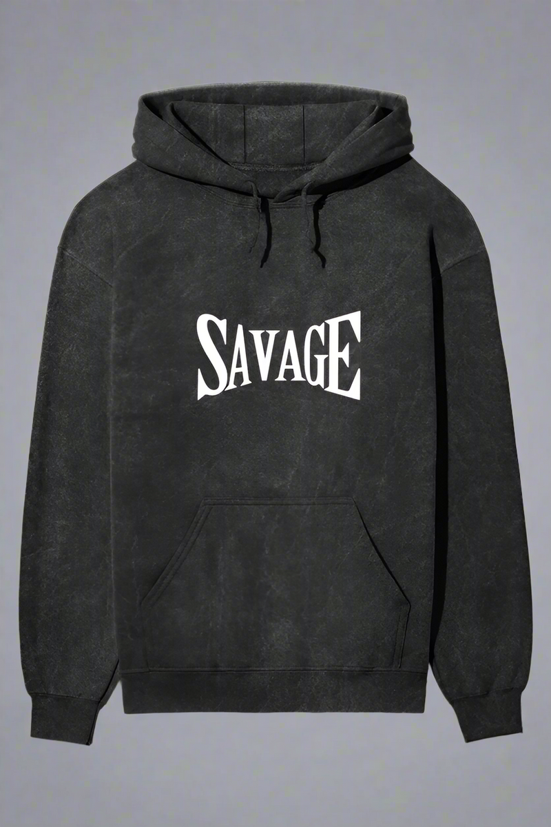 Savage Acid Wash Hoodie for Men | Sixth Aura