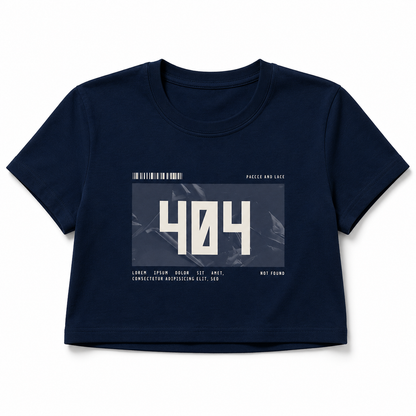 404 Crop T-Shirt | Premium Women's Graphic Crop Tee