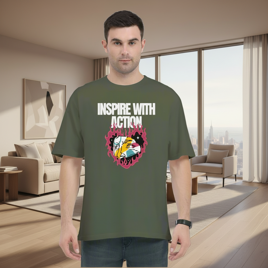 Inspire Oversized T-Shirt | Unisex Motivational Tee
