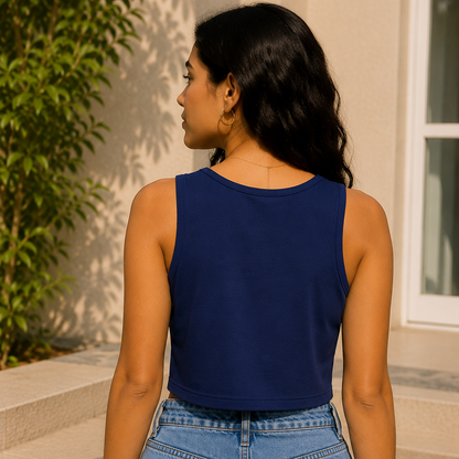Focus on the Good Stuff Crop Tank for Women | Premium Graphic Crop Tank