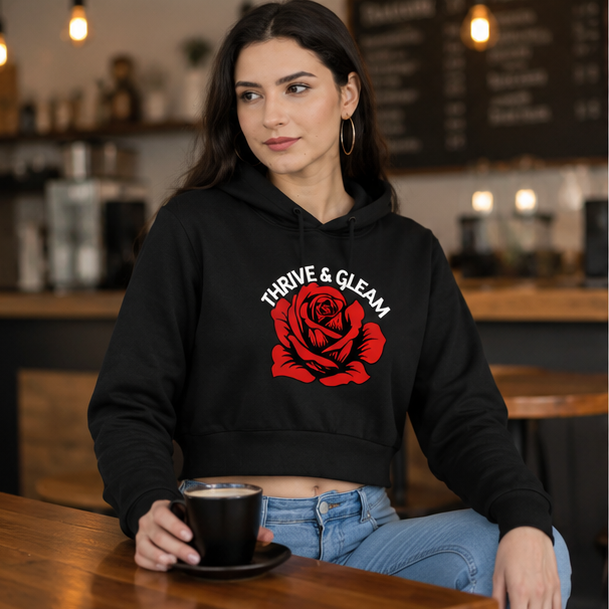 Thrive & Gleam | Stylish Women's Graphic Hoodie
