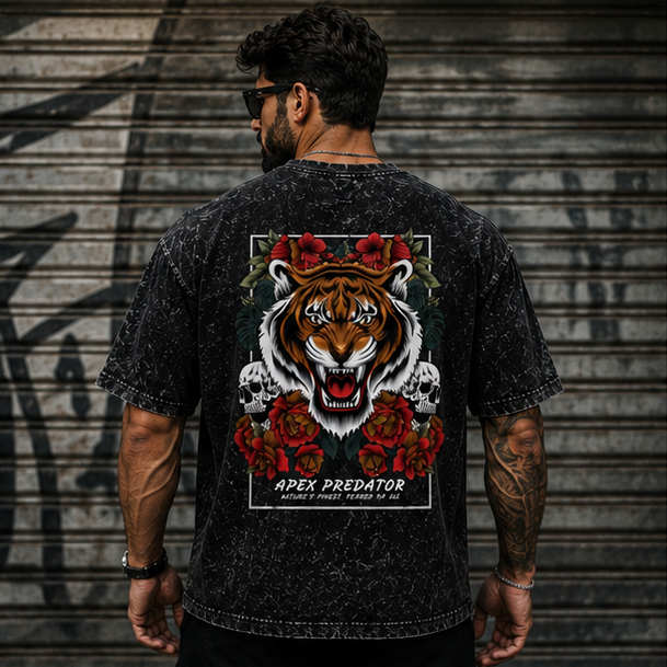 Apex Predator Acid Washed Oversized T-Shirt