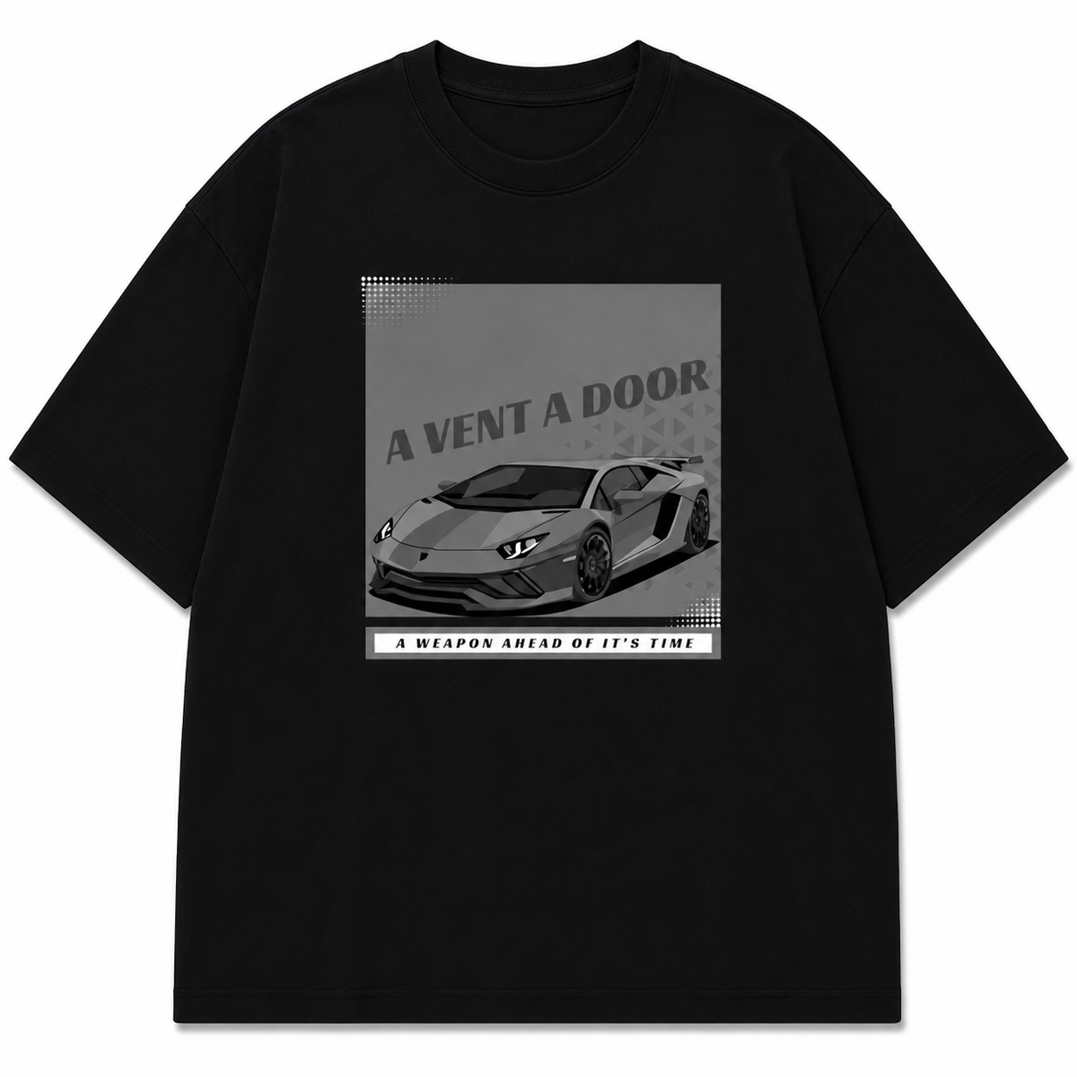 Aventador Oversized T-Shirt | Premium Supercar Streetwear – Black