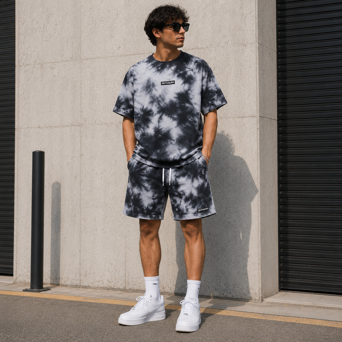 Tie-Dye Tee & Shorts Co-Ord Set | Unisex Streetwear | Multi-Colour