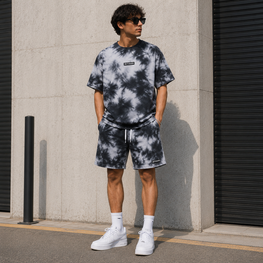 Tie-Dye Oversized T-Shirt & Shorts Co-Ord Set | Premium Cotton Streetwear
