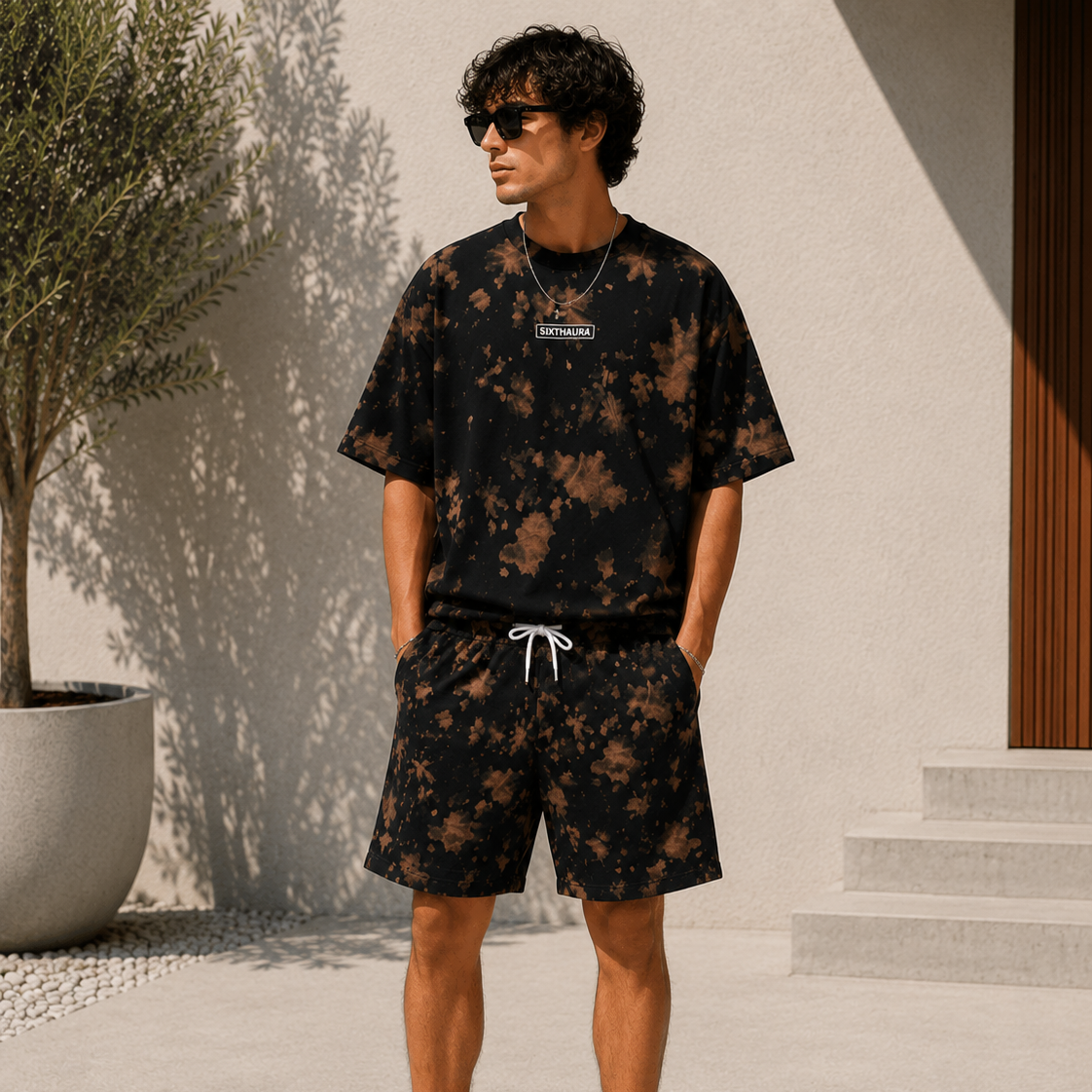 Tie-Dye Oversized T-Shirt & Shorts Co-Ord Set | Premium Cotton Streetwear