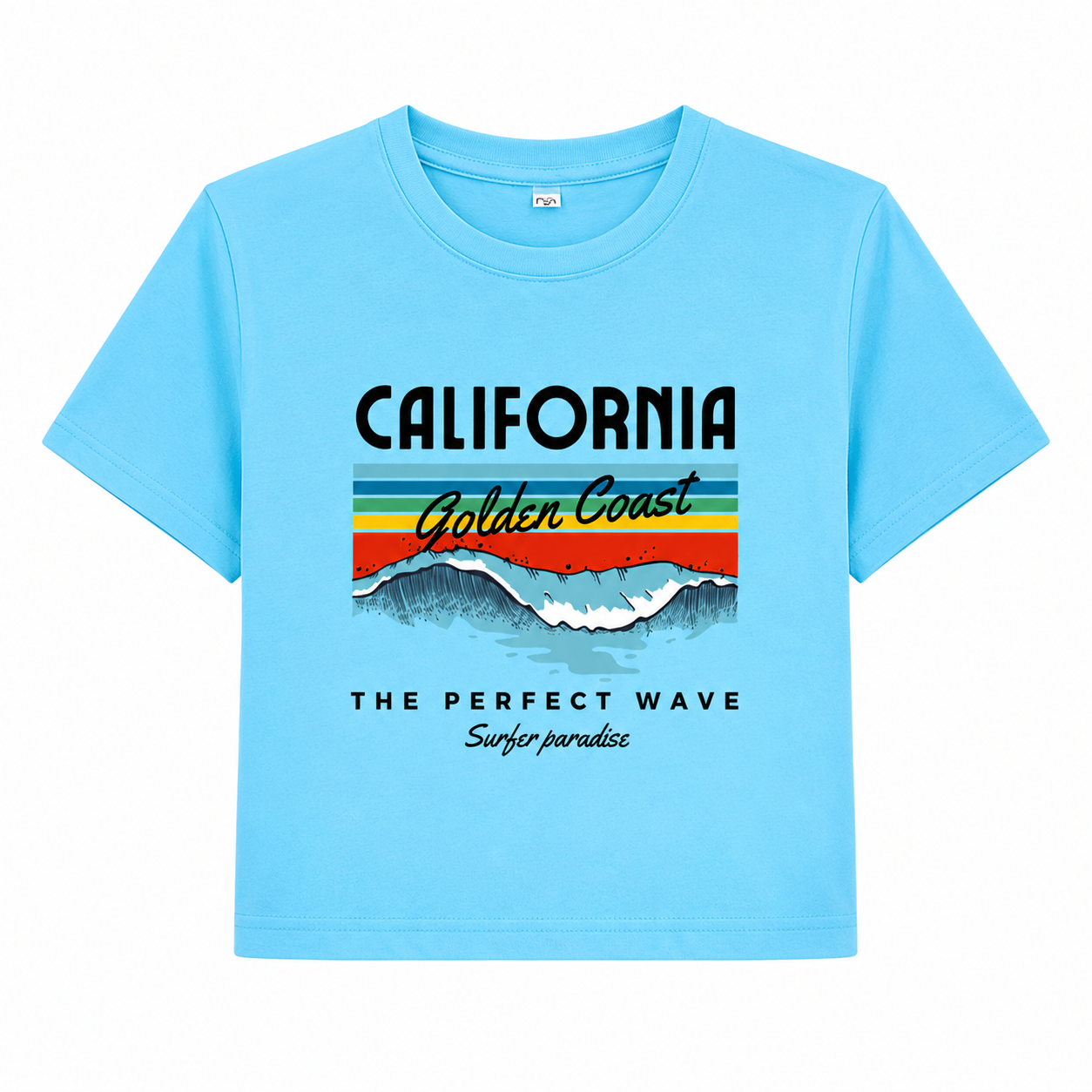 California Crop T-Shirt | Women's Beach Vibes Graphic Tee