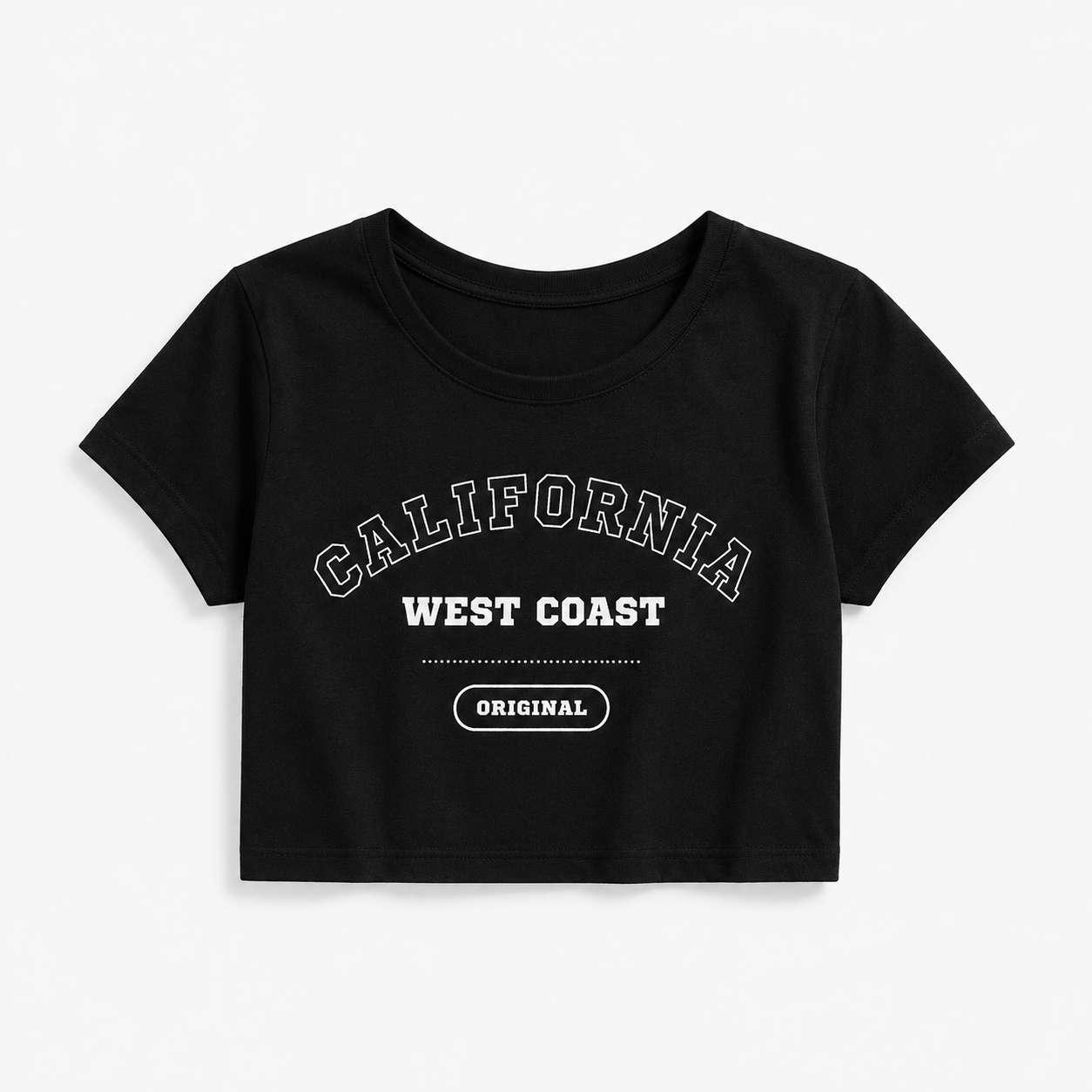California West Coast Crop T-Shirt | Women's Coastal Streetwear Tee