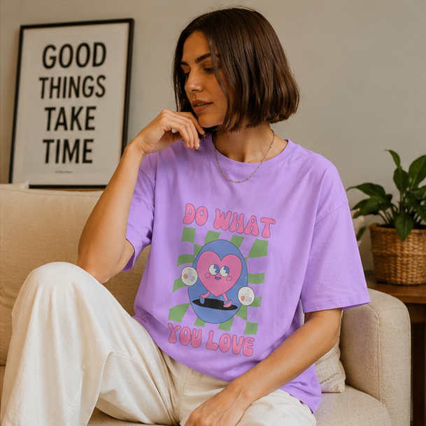 Do What You Love Oversized T-Shirt | Premium Unisex Motivational Streetwear