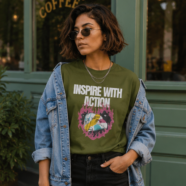 Inspire Oversized T-Shirt | Unisex Motivational Tee