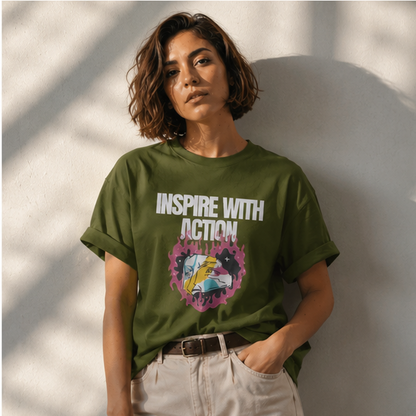 Inspire Oversized T-Shirt | Premium Unisex Motivational Streetwear