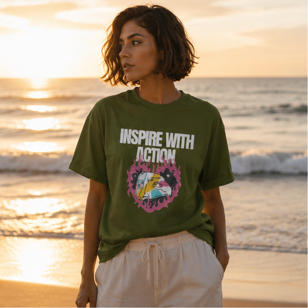 Inspire Oversized T-Shirt | Premium Unisex Motivational Streetwear