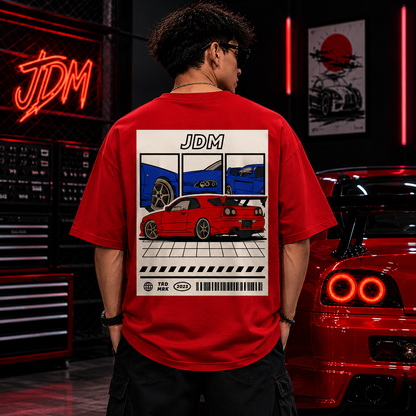 JDM Oversized T-Shirt | Japanese Car Culture Streetwear