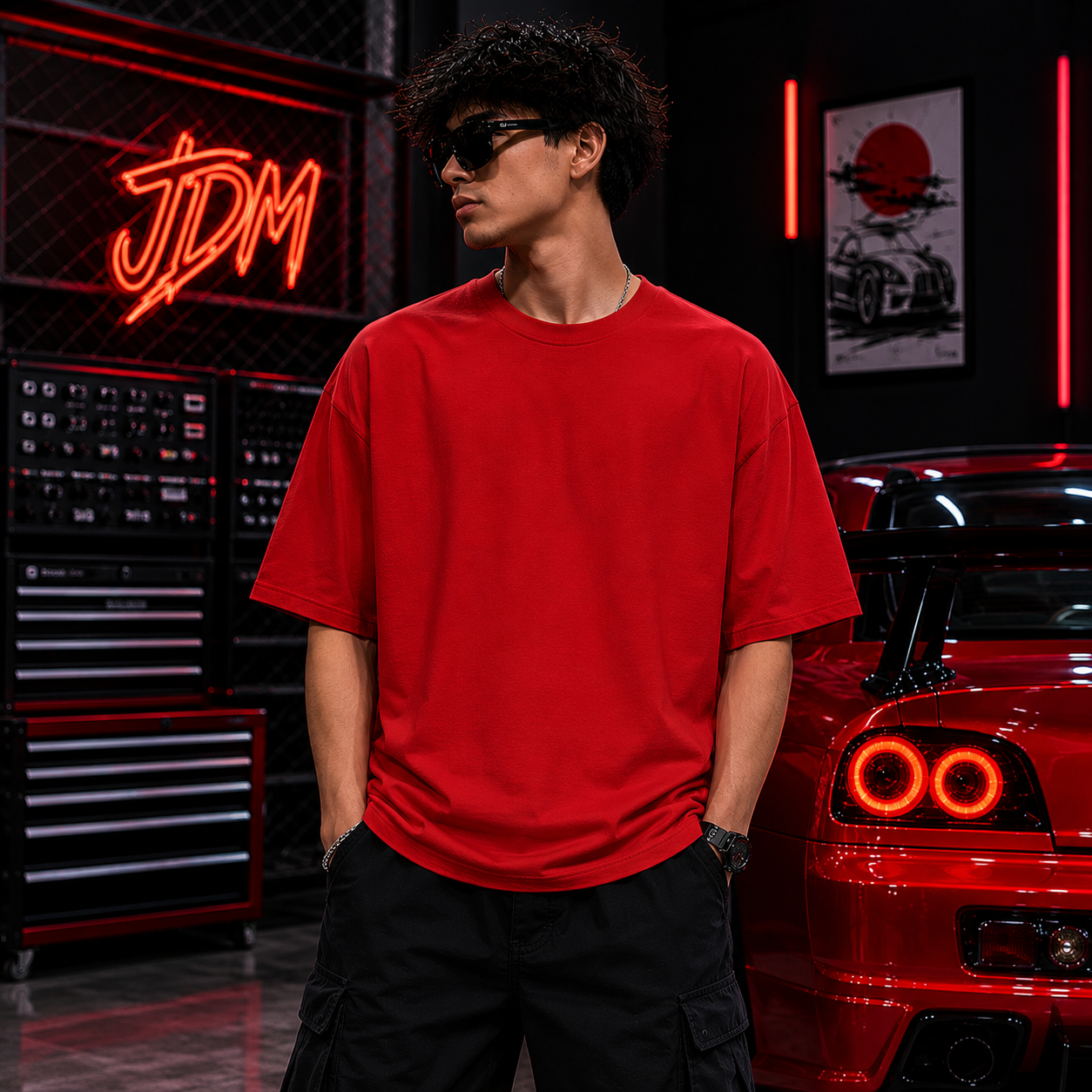 JDM Oversized T-Shirt | Japanese Car Culture Streetwear