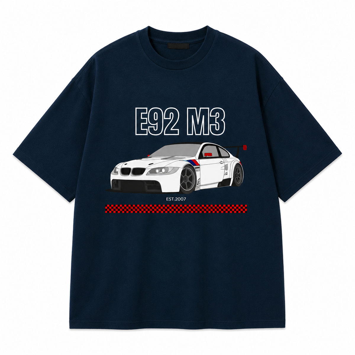 E92 M3 Oversized T-Shirt | Premium Car-Culture Streetwear – Powder Blue
