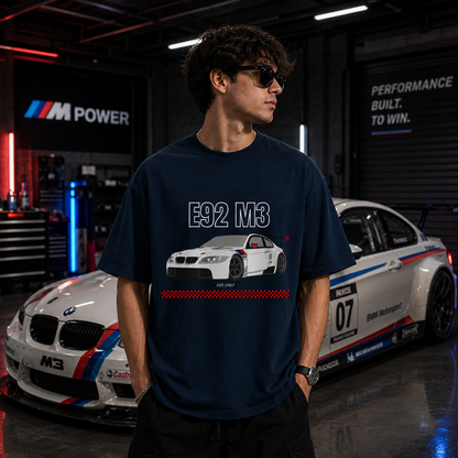 E92 M3 Oversized T-Shirt | Premium Automotive Streetwear