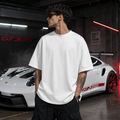 Porsche Oversized T-Shirt | Premium Car-Culture Streetwear – White