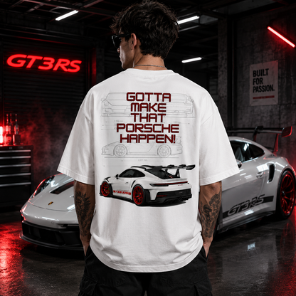 Porsche Oversized T-Shirt | Premium Sports Car Streetwear