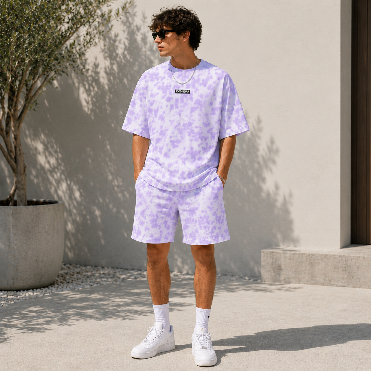 Tie-Dye Oversized T-Shirt & Shorts Co-Ord Set | Premium Cotton Streetwear